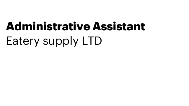 Administrative Assistant