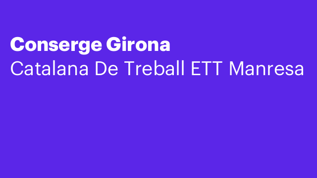 Conserge Girona