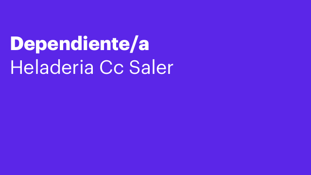 Dependiente/a
