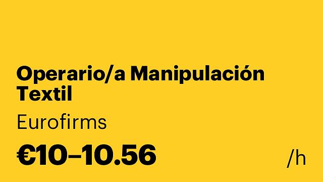 Operario/a Manipulación Textil