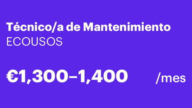 Técnico/a de Mantenimiento