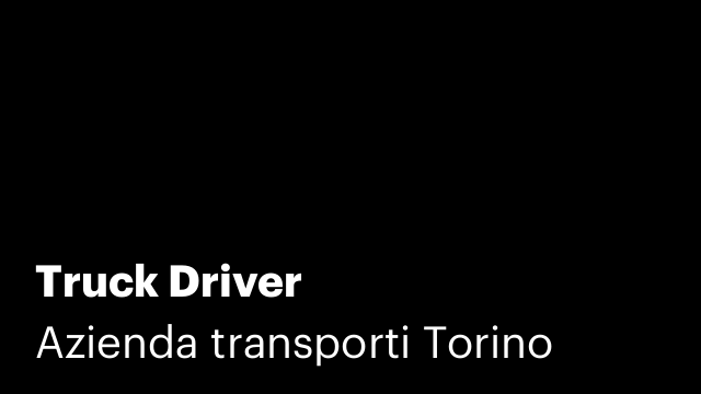 Truck Driver