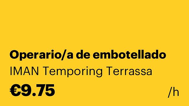 Operario/a de embotellado