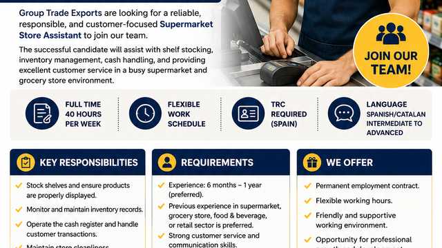 Supermarket Store Assistant