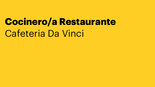 Cocinero/a Restaurante