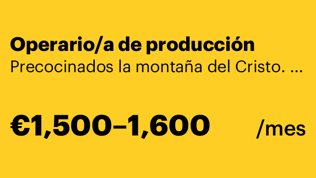 Operario/a de producción