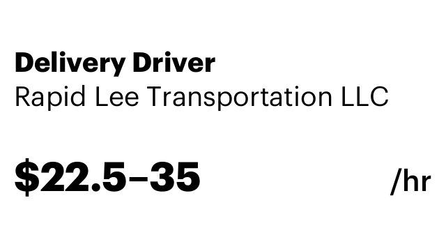 Delivery Driver