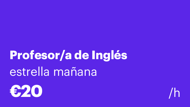 Profesor/a de Inglés