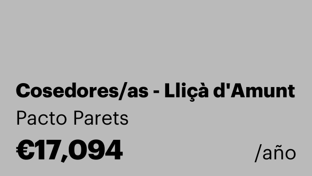 Cosedores/as - Lliçà d'Amunt