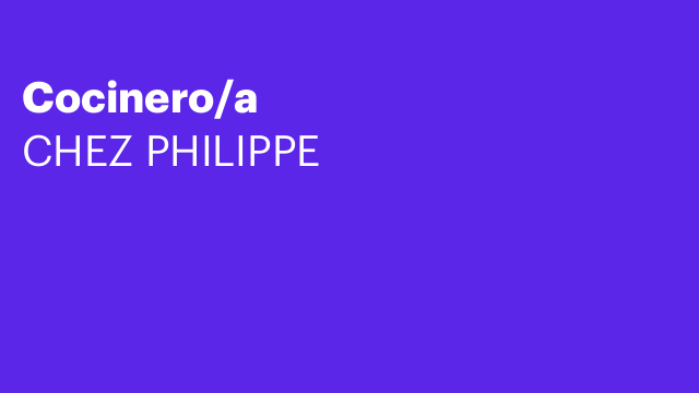 Cocinero/a