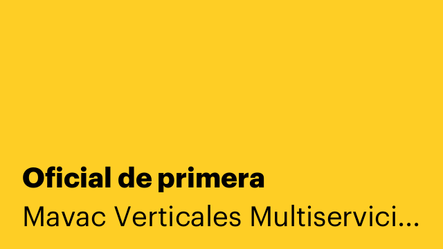 Oficial de primera