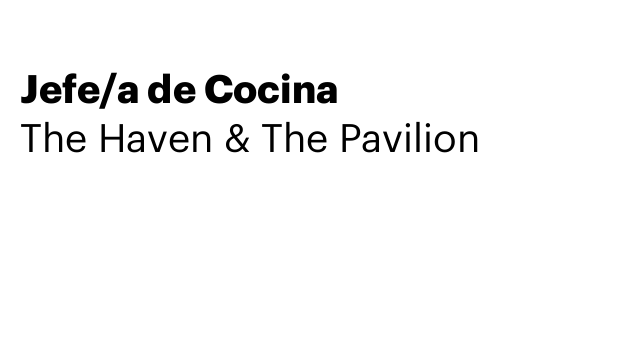 Jefe/a de Cocina