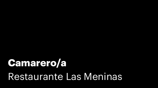 Camarero/a