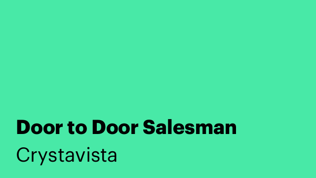 Door to Door Salesman