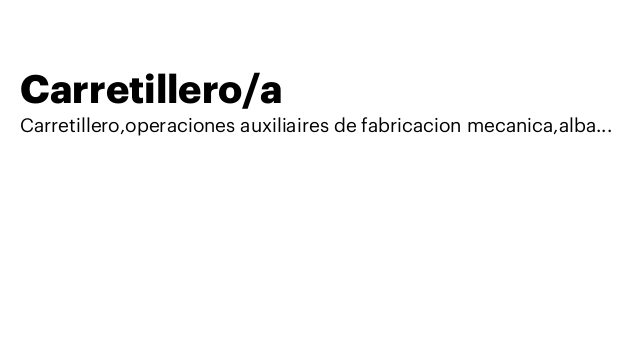 Carretillero/a
