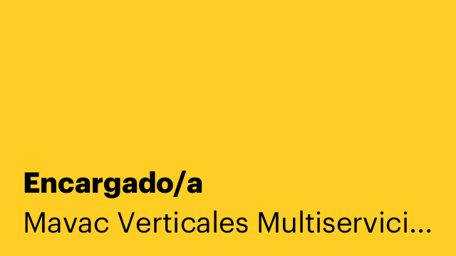 Encargado/a