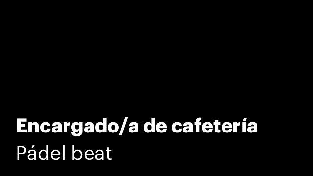 Encargado/a de cafetería