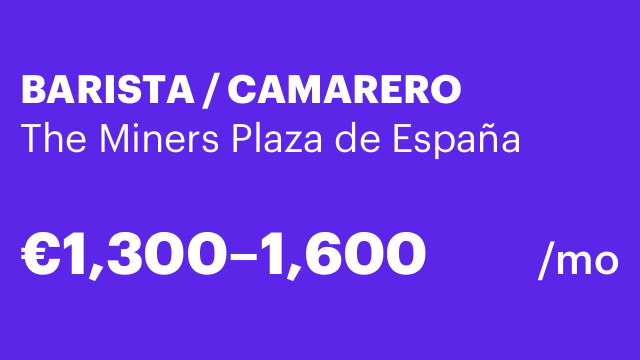 BARISTA / CAMARERO
