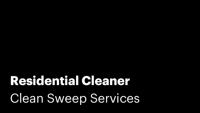 Residential Cleaner
