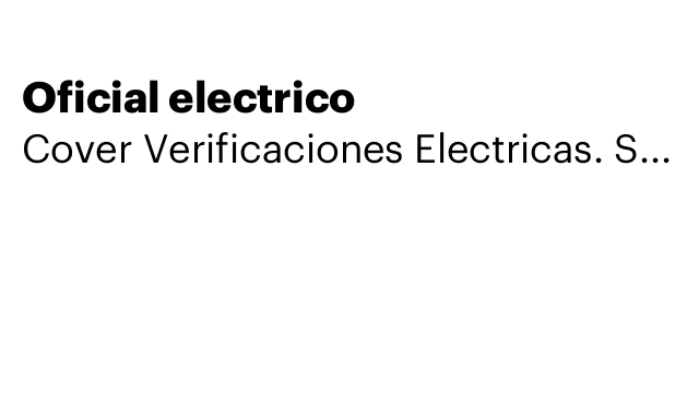 Oficial electrico