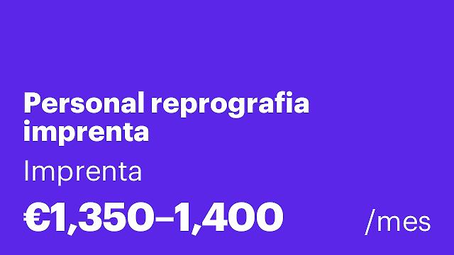 Personal reprografia imprenta