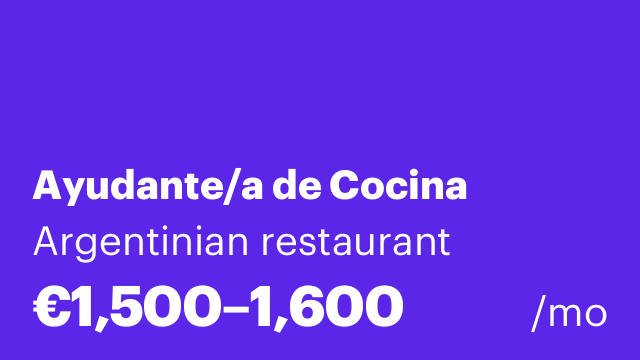 Ayudante/a de Cocina