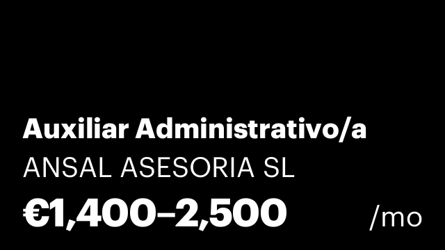 Auxiliar Administrativo/a