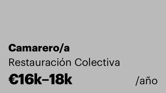 Camarero/a