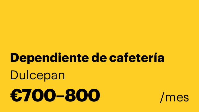 Dependiente de cafetería