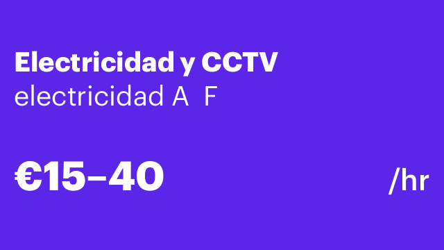 Electricidad y CCTV