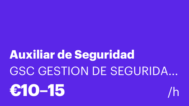 Auxiliar de Seguridad