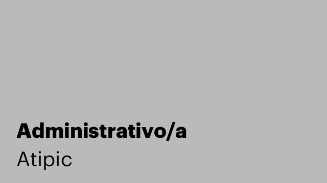 Administrativo/a