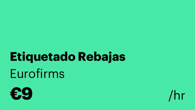 Etiquetado Rebajas
