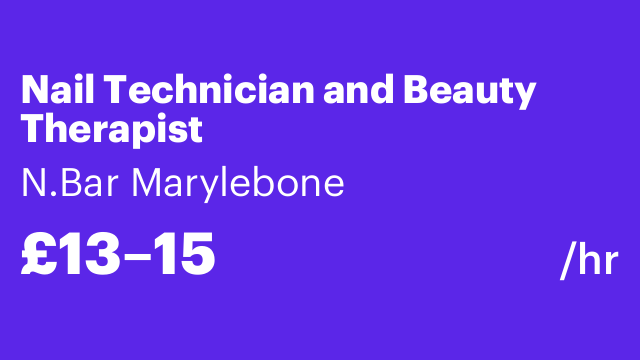 Nail Technician and Beauty Therapist