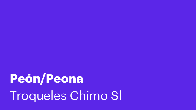 Peón/Peona