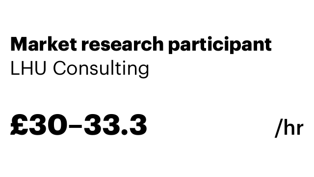 Market research participant
