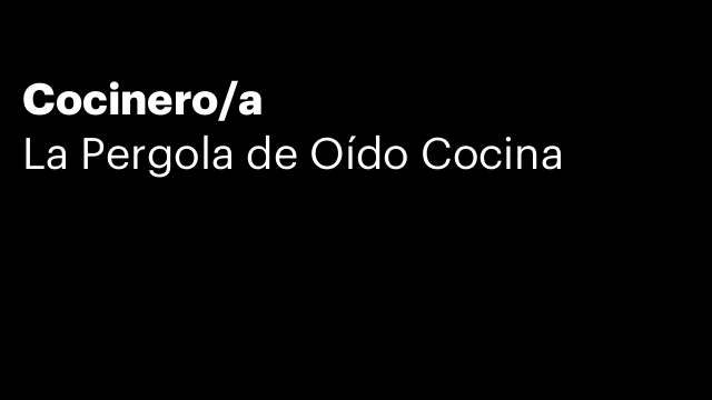 Cocinero/a
