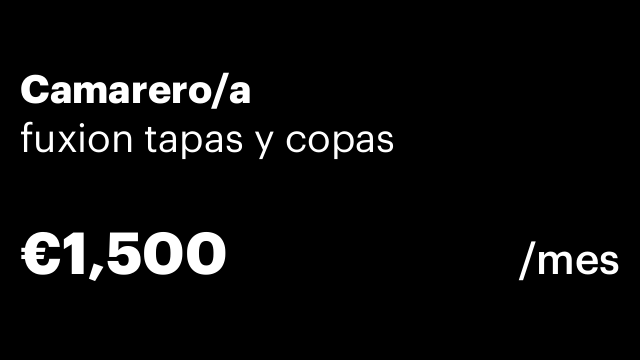 Camarero/a
