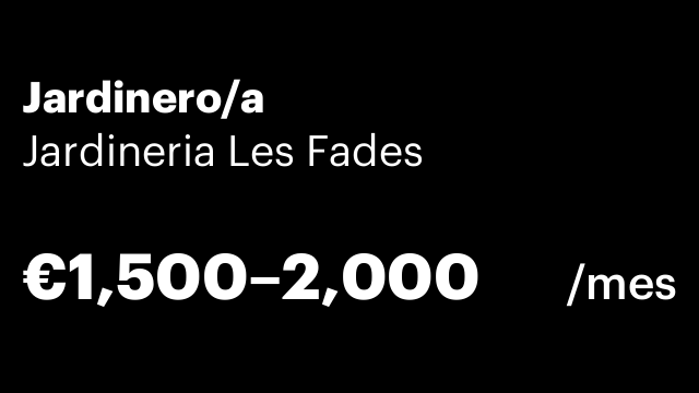 Jardinero/a