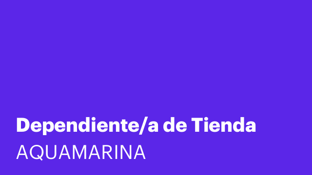 Dependiente/a de Tienda