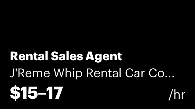Rental Sales Agent