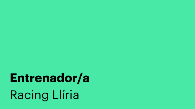 Entrenador/a
