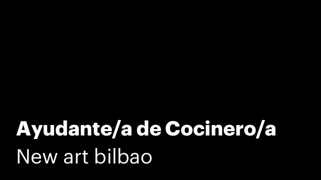 Ayudante/a de Cocinero/a