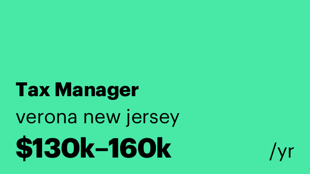 Tax Manager