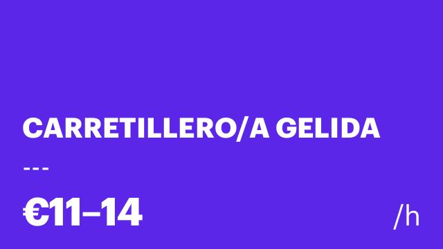 CARRETILLERO/A GELIDA