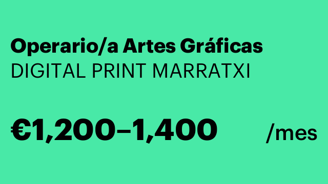 Operario/a Artes Gráficas