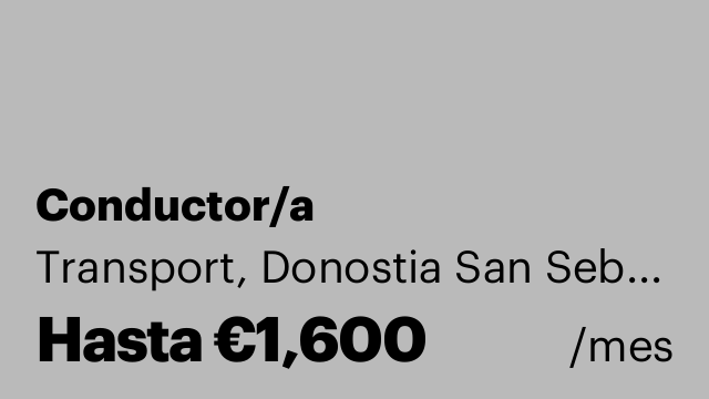 Conductor/a