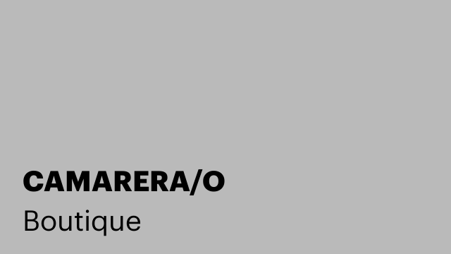 CAMARERA/O