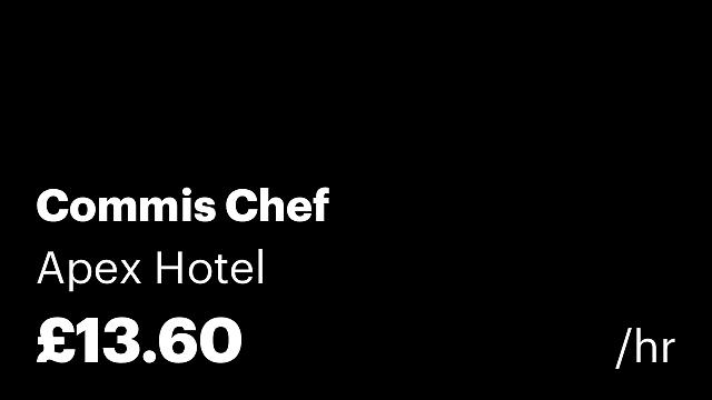 Commis Chef