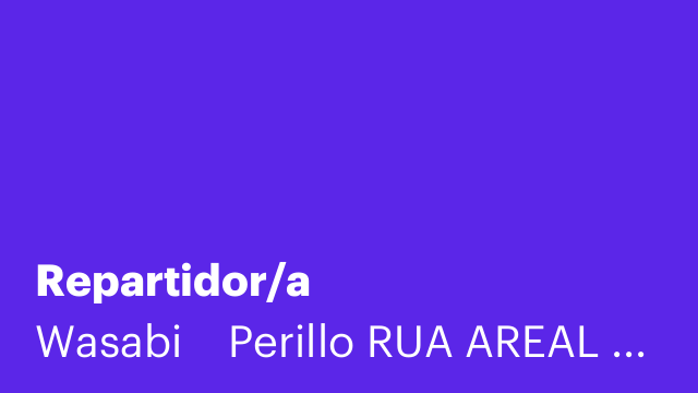 Repartidor/a